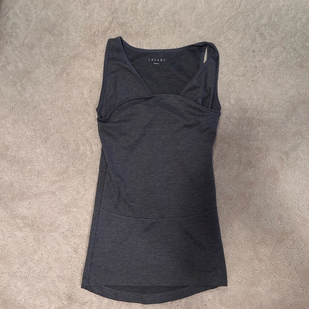 Lalabu Women's Charcoal Tank Top with baby pocket